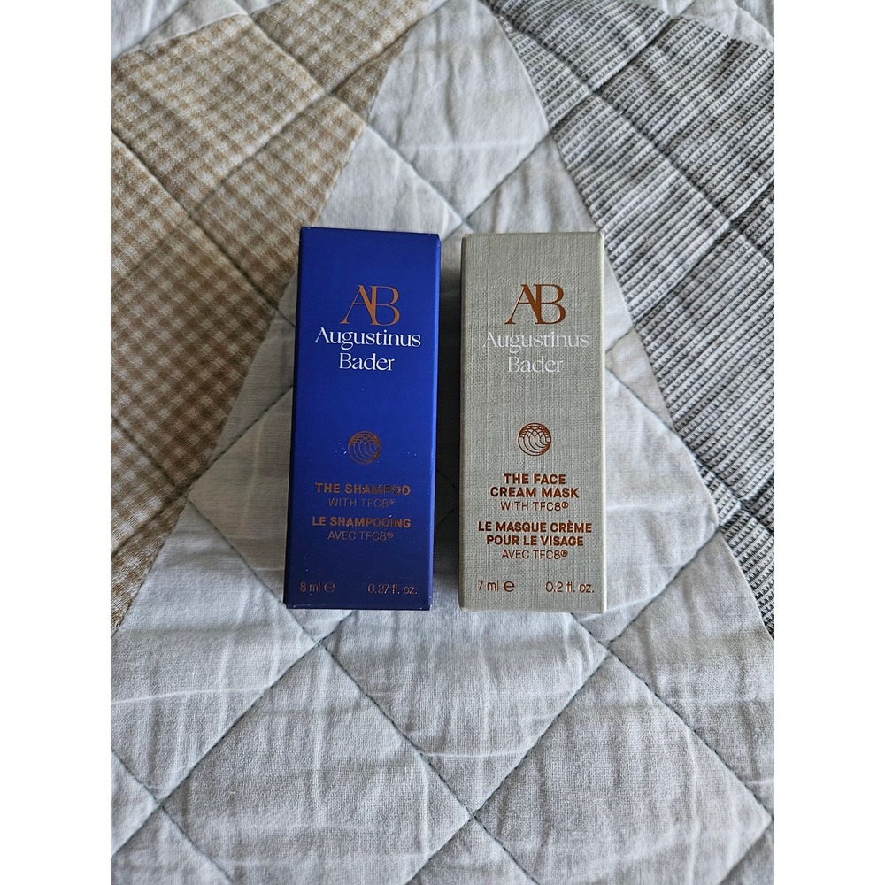 Augustinus Bader Deluxe Sample Set: The Shampoo & Face Cream Mask Travel Set NEW